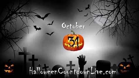 how many weeks until halloween|how many seconds till halloween.